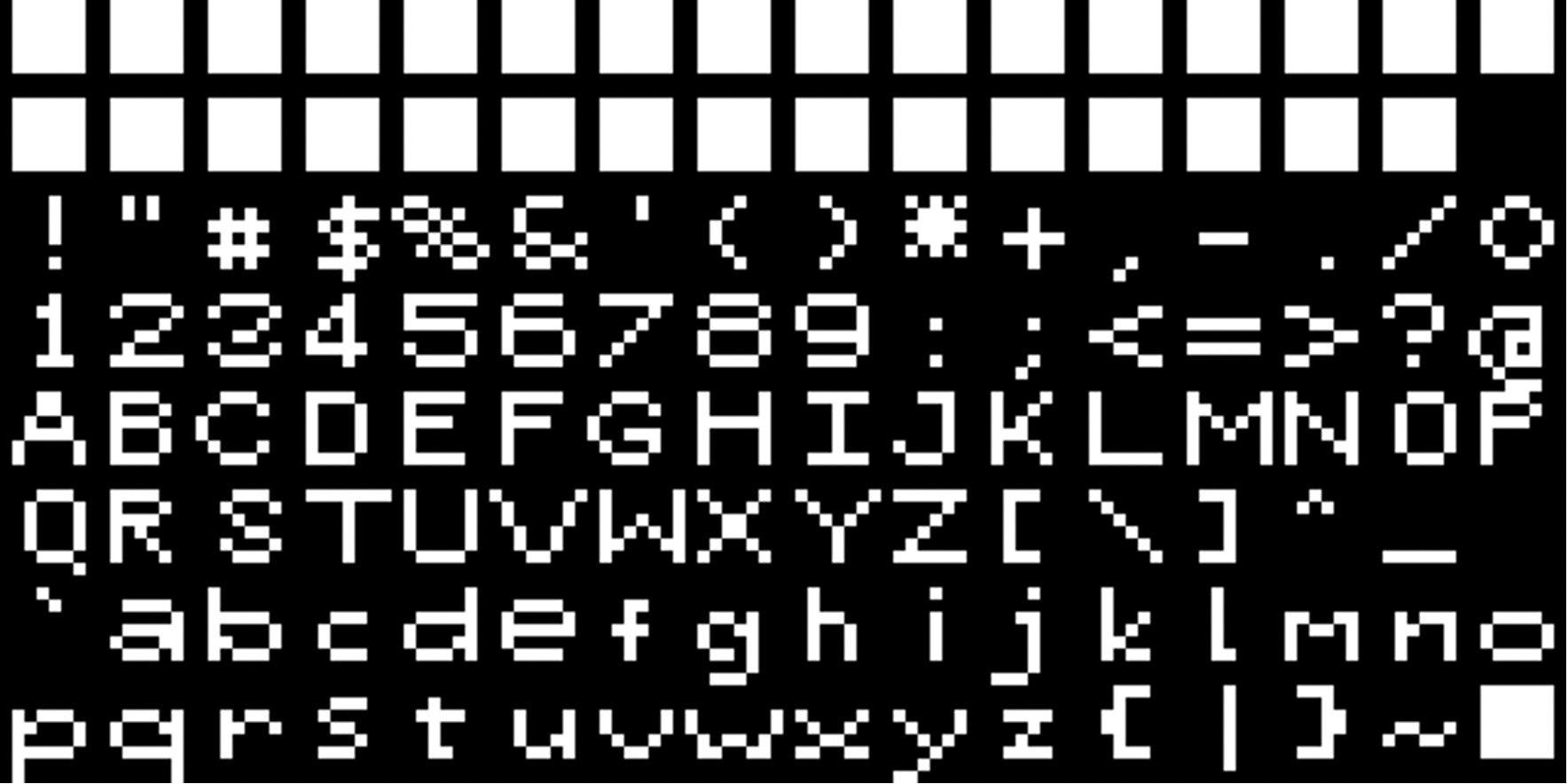 ASCII typeface